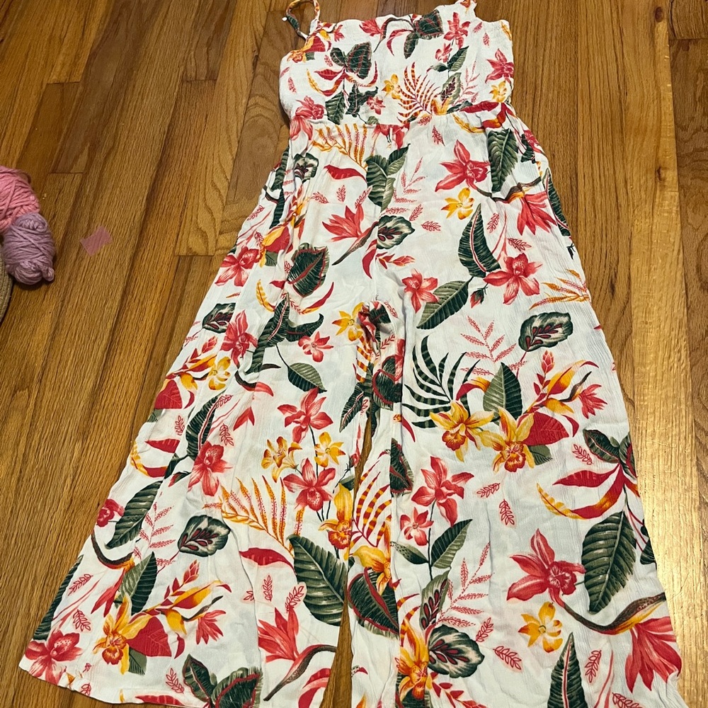 Old navy floral jumpsuit